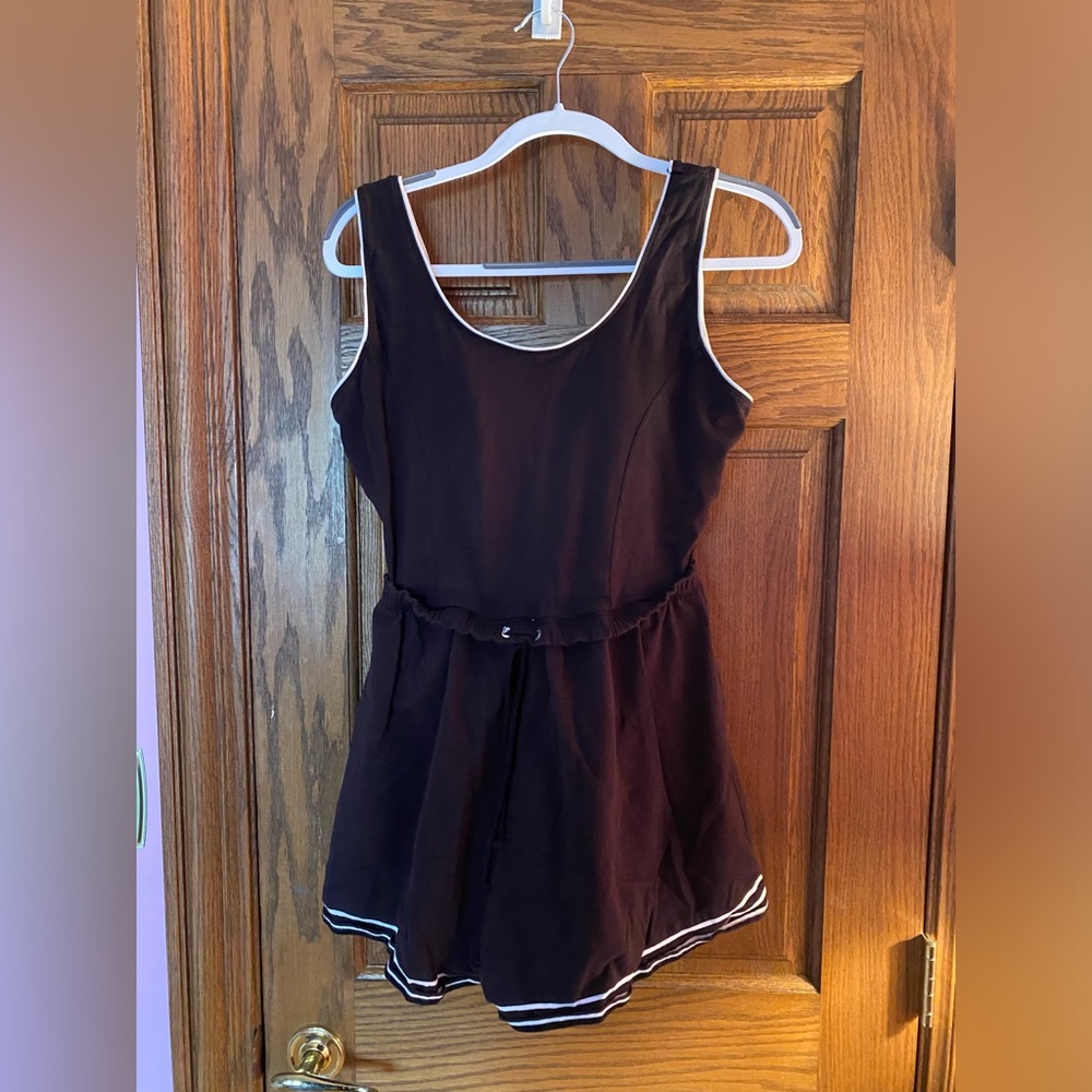 Black Romper with Built-In Bra